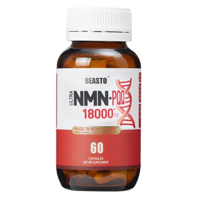 BEASTO NMN+PQQ 18000含量抗衰老胶囊60粒